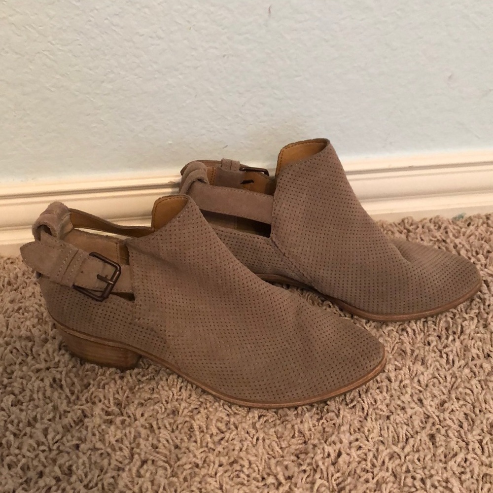 Dolce Vita Gray Suede Ankle Booties